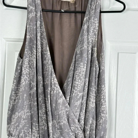 Ramy Brook Snake Print Wrap Drawstring Waist Band Sleeveless Mini Dress - Picture 4 of 11